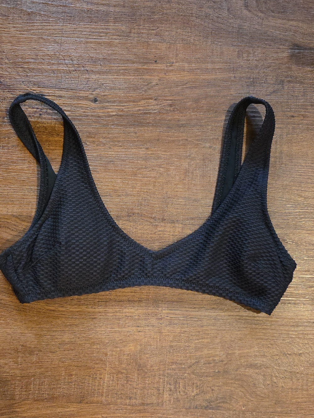 Aerie Jacquard Voop Plunge Bikini Top